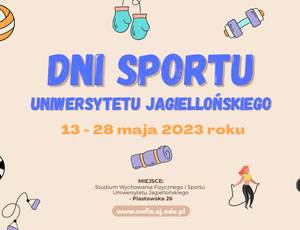 Dni Sportu UJ 2023 - Zapraszamy!