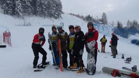 Photo no. 6 (37)
                                                         AKADEMICKIE MISTRZOSTWA MAŁOPOLSKI w Snowboardzie i w Narciarstwie alpejskim - Kluszkowce 9-10.01.2019
                            